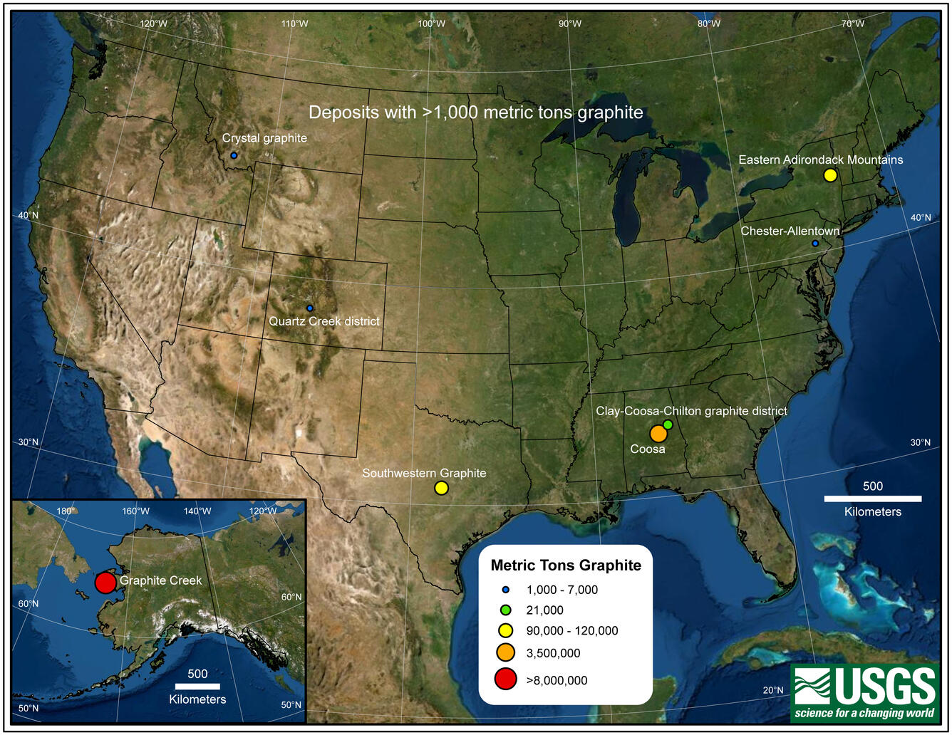 USGS Updates Mineral Database with Graphite Deposits in the United
